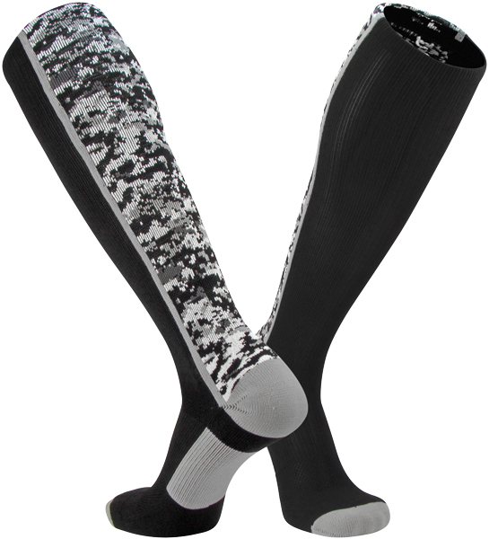 Digital Camouflage Knee High TwinCity Athletic Camo Socks in Choice of
