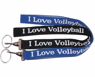 I Love Volleyball Lanyards