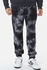 Black & Grey Tie-Dye Fleece Jogger Pants - Choice of 16 Sports