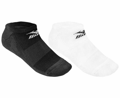 Mizuno No Show Socks - in Black or White
