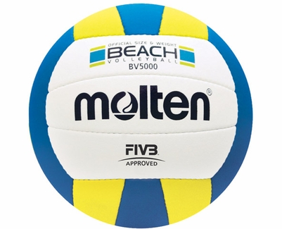 Molten BV5000 Blue-White-Yellow Adult Beach Volleyball