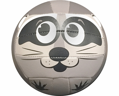 Molten Grey Raccoon Smiley Face Mini Volleyball