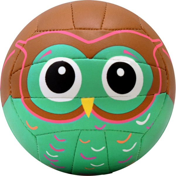 Molten Mini Volleyballs, a Fun & Colorful Brown Owl Mini Size Novelty