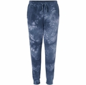 Navy Blue Tie-Dye Fleece Jogger Pants - Choice of 16 Sports