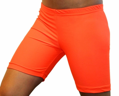 Neon Orange 6" inseam Spandex Shorts