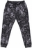 Black Tie-Dye Polyester Fleece Joggers with Optional Volleyball Print