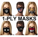 Printed Lightweight Jersey 1-Ply Face Masks in Lots of Fun Designs
