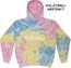 Sherbet Pastel Tie-Dye Hooded Sweatshirt - Choice of 12 Volleyball Designs