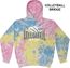 Sherbet Pastel Tie-Dye Hooded Sweatshirt - Choice of 12 Volleyball Designs