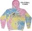 Sherbet Pastel Tie-Dye Hooded Sweatshirt - Choice of 12 Volleyball Designs
