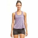 Soffe Dri Purple Racerback Tank Top w/ Volleyball Print