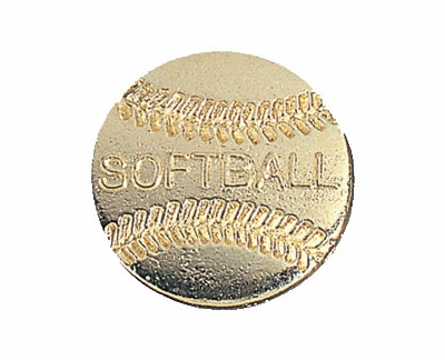 Softball Gold Varsity Pin
