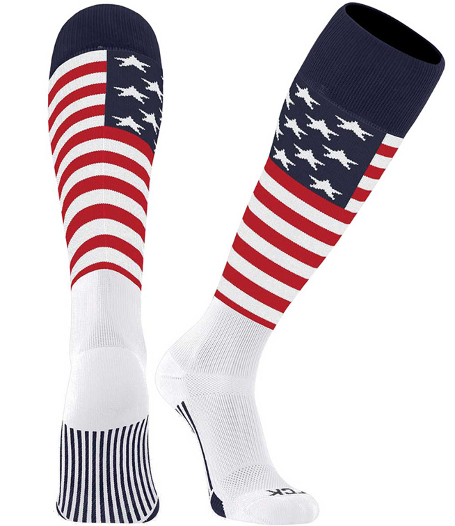 American Flag Stars & Stripes TwinCity Brand Performance Knee High