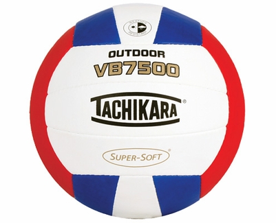 Tachikara Red-White-Blue VB7500 Outdoor Volleyball