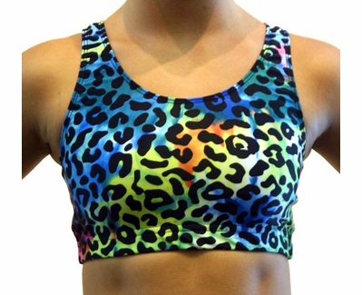 Tie-Dye Leopard Sports Bras