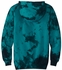 Tie-Dye Pullover Hoodie in Teal & Black - Choice of 22 Sport Prints