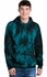 Tie-Dye Pullover Hoodie in Teal & Black - Choice of 22 Sport Prints
