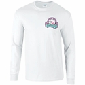 Volleyball Long Sleeve Shirt - Easily Distracted Design in White