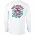 Volleyball Long Sleeve Shirt - Easily Distracted Design in White