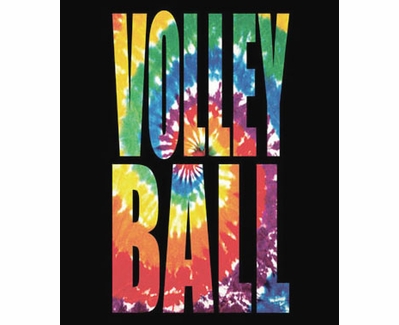Volleyball Shirt - Swirl Tie-Dye Long Sleeve - in 20 Shirt Colors
