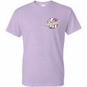 Volleyball T-Shirt Flower Power Design Lavender Short Sleeve Tee