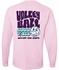 Volleyball T-Shirt Good Vibes Design Light Pink Long Sleeve Tee