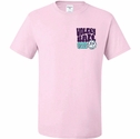 Volleyball T-Shirt Good Vibes Design Light Pink Short Sleeve Tee