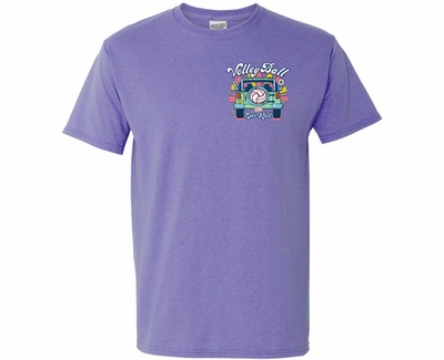 Volleyball T-Shirt Let's Roll, Jeep Volleyball Design Short Sleeve Tee