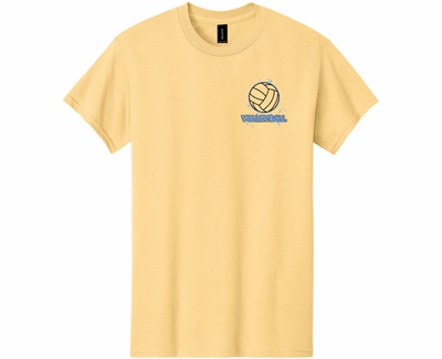 Life Is Short, Play a Ton of Volleyball Design Yellow Short Sleeve Tee