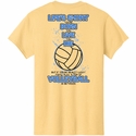 Life Is Short, Play a Ton of Volleyball Design Yellow Short Sleeve Tee