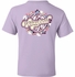 Volleyball T-Shirt Flower Power Design Lavender Short Sleeve Tee