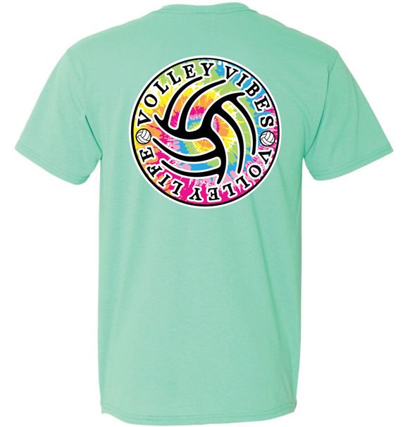 Volleyball TShirt Volley Vibes Volley Life Volleyball Graphic, Sea