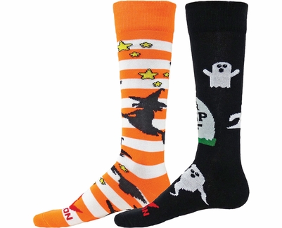 Witches & Ghosts Halloween Knee High Socks