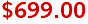 $699.00