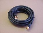 25 Ft. Coaxial Video Cable for RG-56/U, F Plug to F Plug, Gold Plated