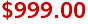 $999.00