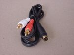 3 Ft. S-Video Plug to 2 RCA Plug, Gold Plated