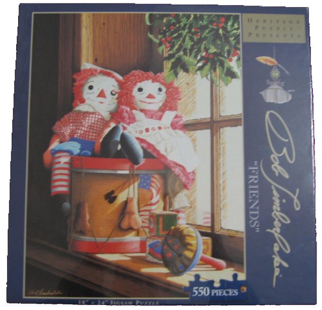 Bob Timberlake Friends 550 Piece Puzzle with Raggedy Ann & Andy