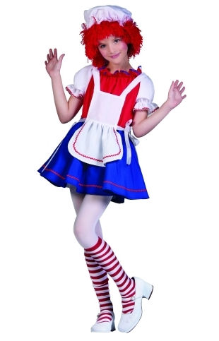 Deluxe Rag Doll / Raggedy Ann Child Halloween Costume