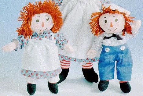 RAGGEDY ANN＆ANDYペア Vintage 1950's 21