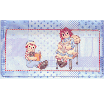 Raggedy Ann & Andy Checkbook Cover