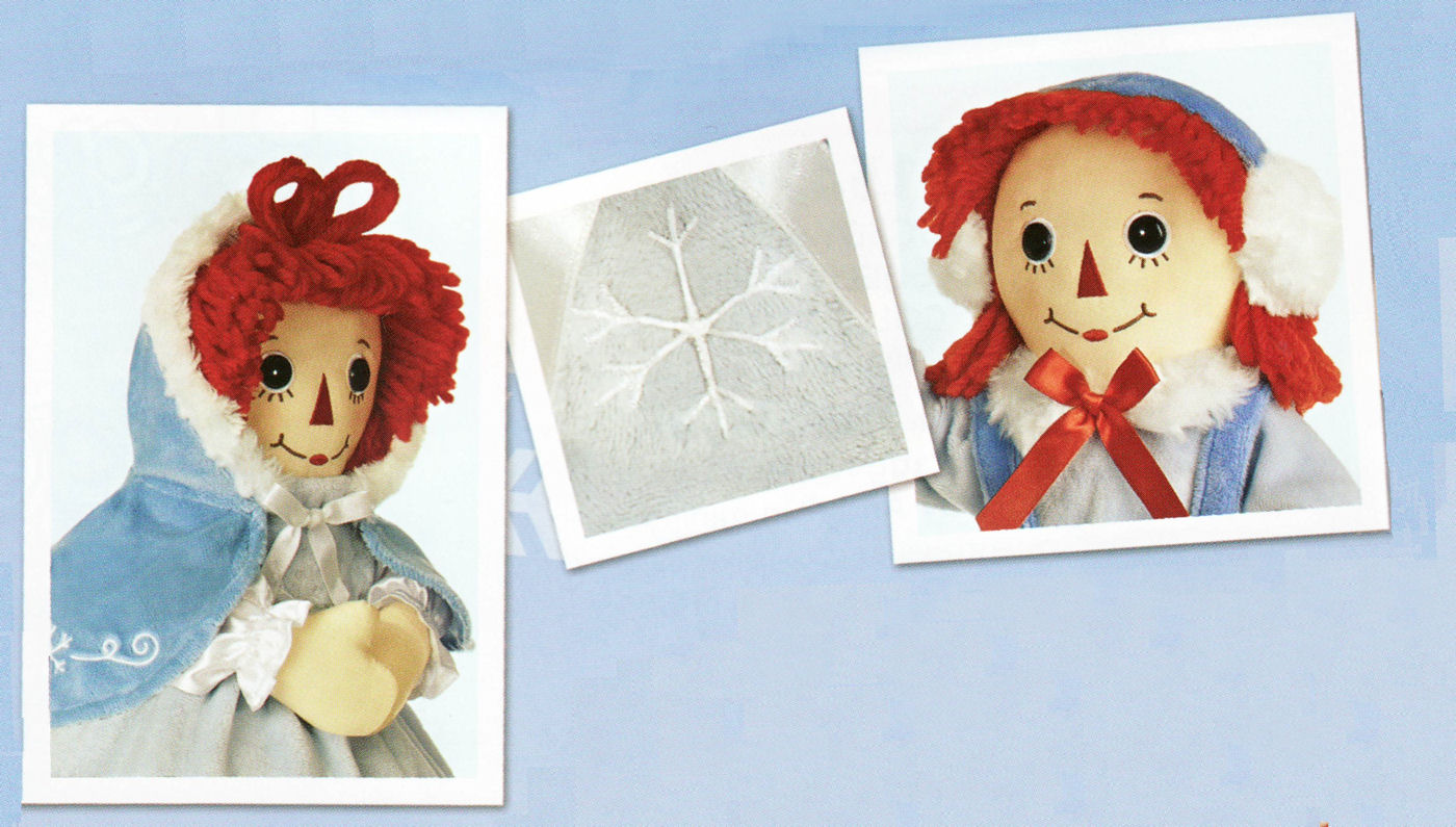 Raggedy Ann & Andy Chilly Chic Christmas Holiday 2012 16" Dolls by Aurora