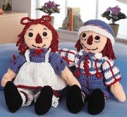 Raggedy Ann &amp; Andy Crochet Doll Kits