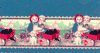 Raggedy Ann & Andy Express Wagon Border Fabric 
