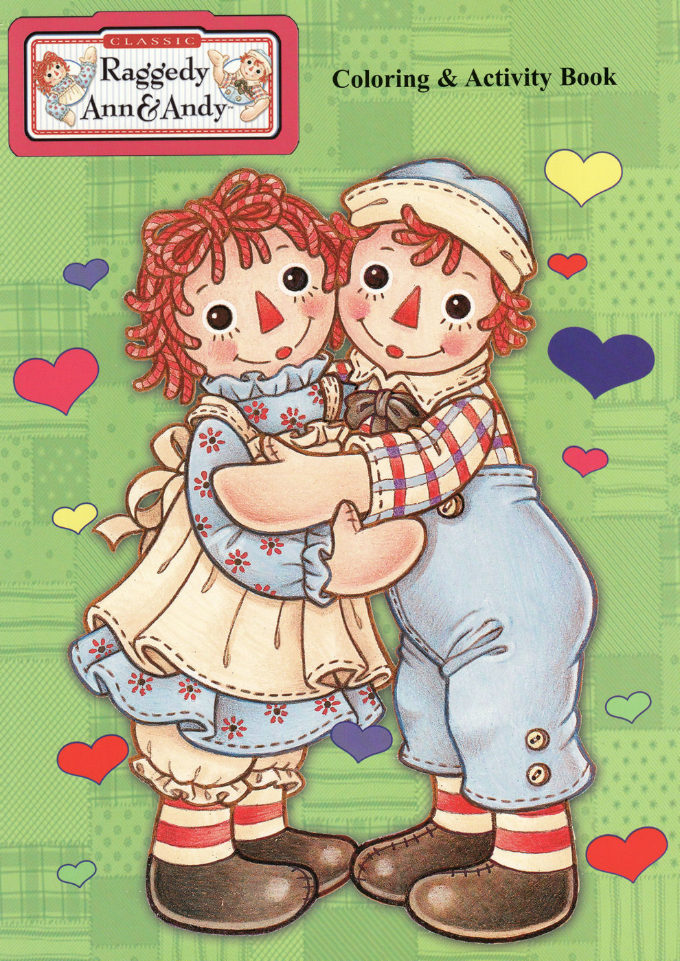 Raggedy Ann & Andy Hugging Coloring & Activity Book (Green)