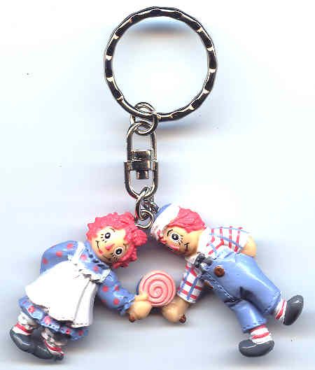 Raggedy Ann & Andy Key Chain from Japan