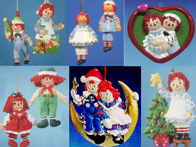 Raggedy Ann & Andy Ornaments --- Over 100+ MORE Raggedy Ann & Andy