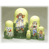 Raggedy Ann 5体セット ラガディアン&アンディ Raggedy ann andy ミニチュア ティー