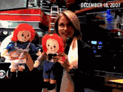 Raggedy Ann & Andy Serve as Mail Mascots at CBS News