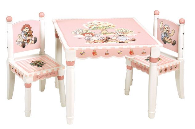 Raggedy Ann & Andy Table & Chair Set